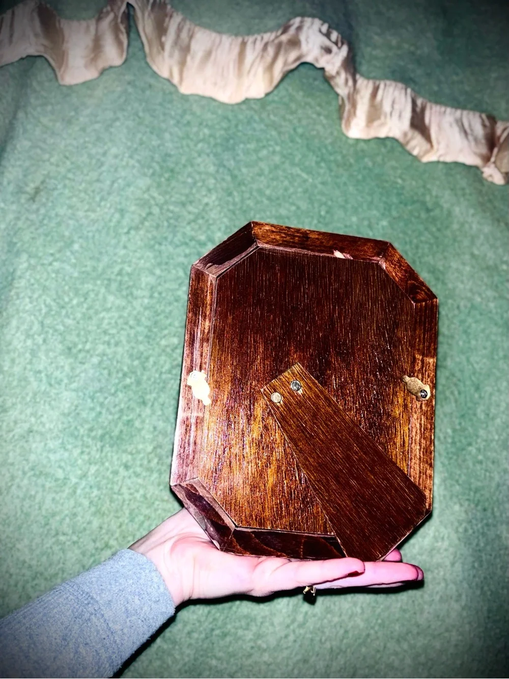 Vtg 1980s Handmade Egyptian Inlaid Paua & Abalone Shell Picture Frame
